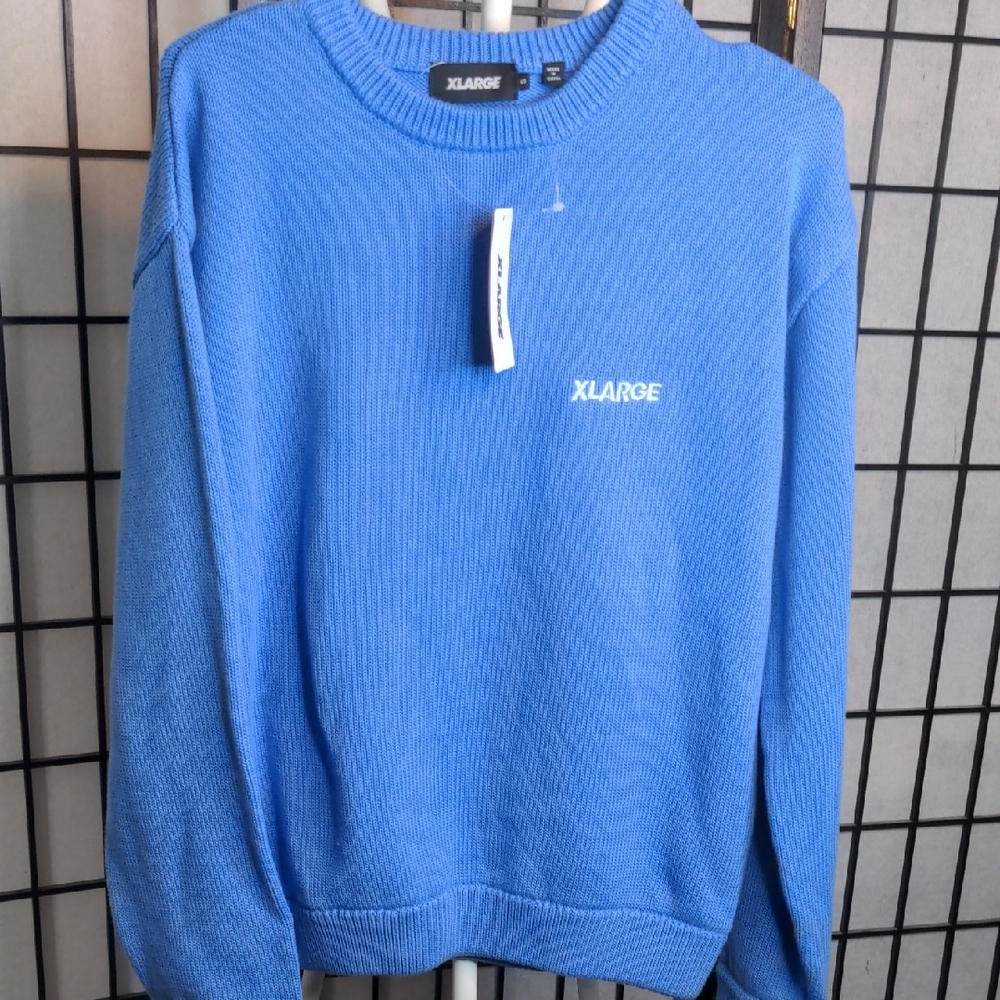 XLARGE Japan Blue Men's Knit Sweater